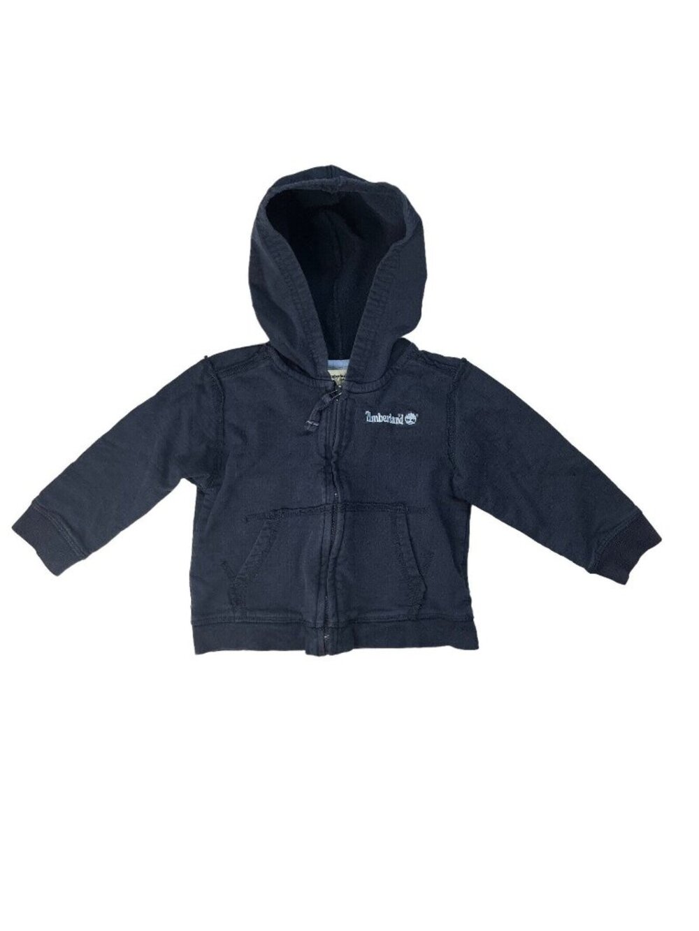 Timberland Toddler Hoodie Jacket Sweatshirt Zipper Front 24M Blue Cotton